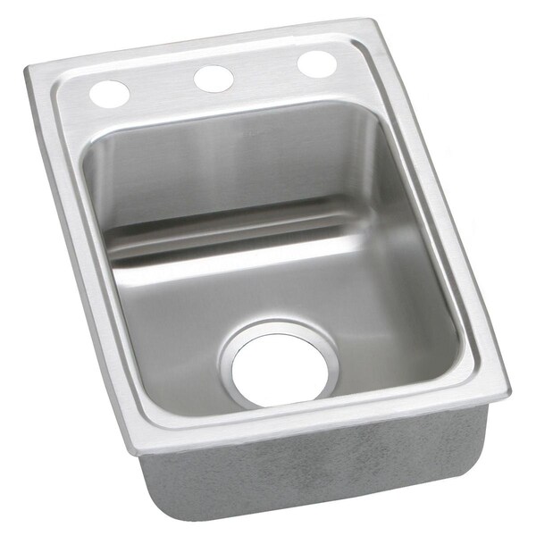Gourmet Stainless Steel 15 X 22 X 7-5/8 Single Bowl Top Mount Sink